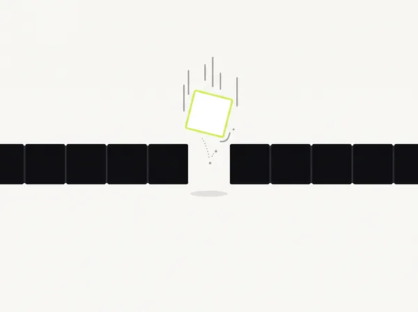 New block dropping into a gap in a row of modules, representing an AI feature added to existing software